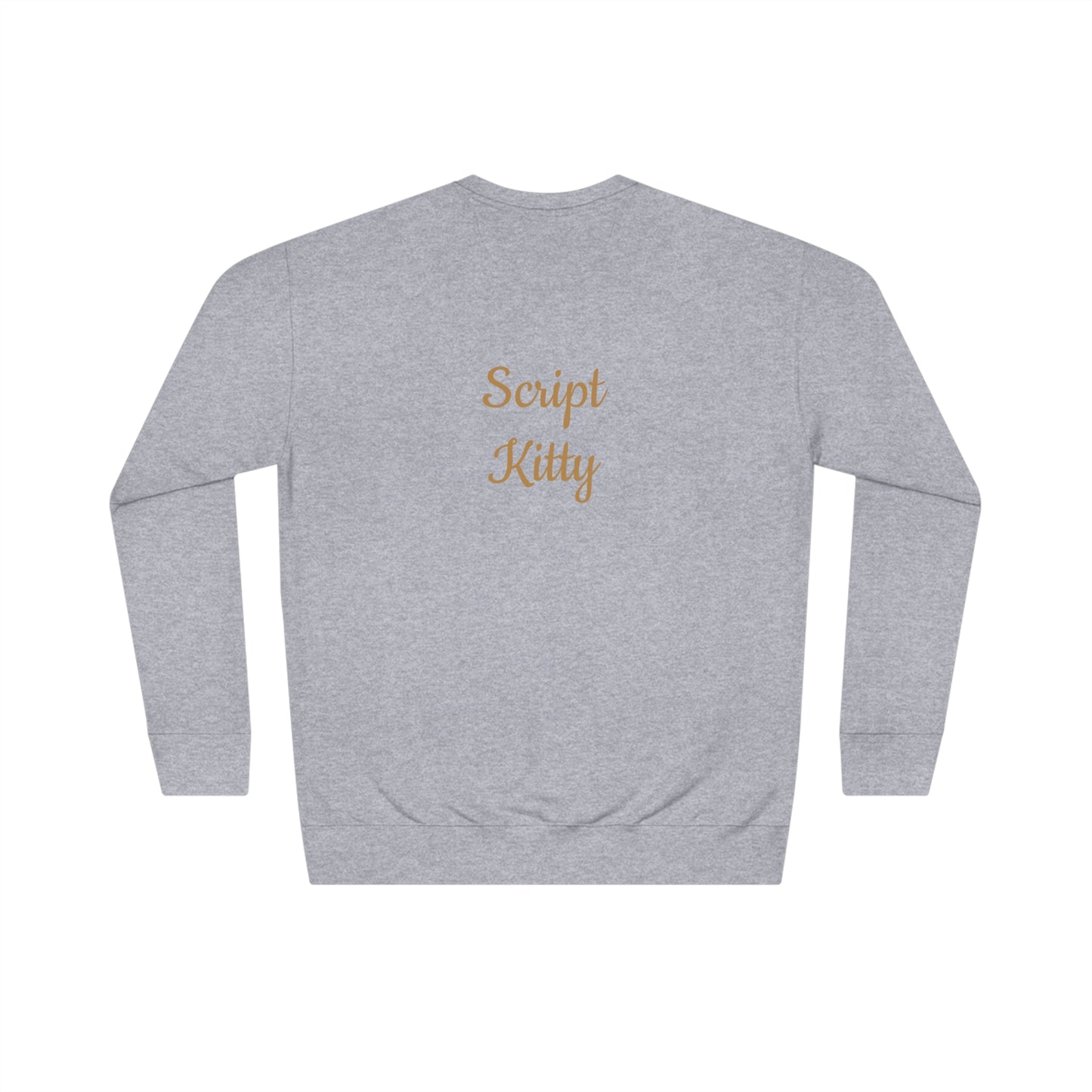 Script Kitty Sweatshirt/Mini Dress