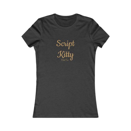 Script Kitty  Fitted Tee