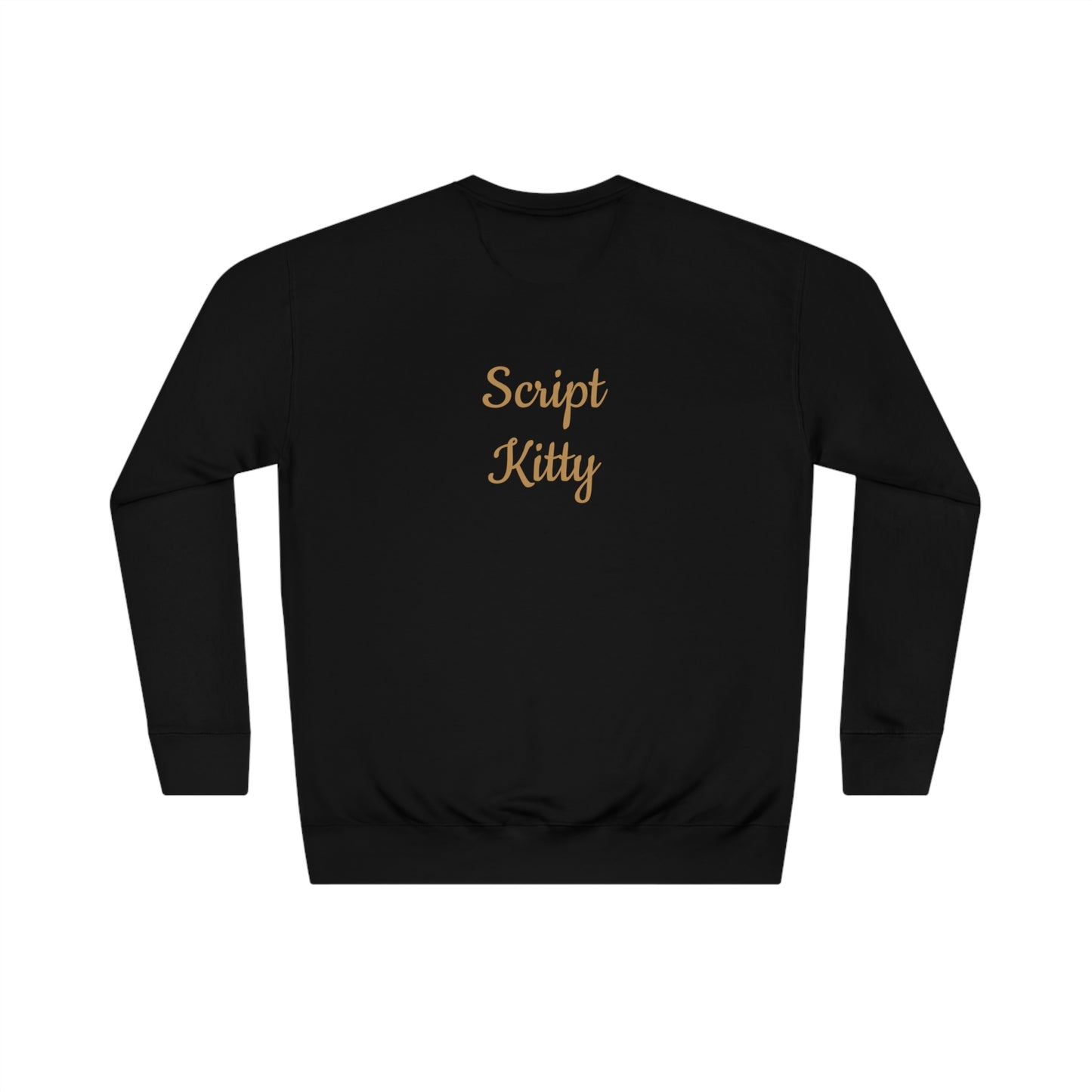Script Kitty Sweatshirt/Mini Dress