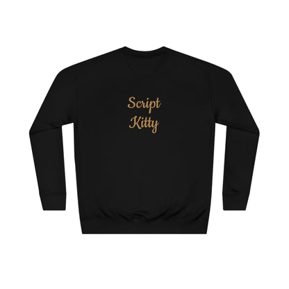 Script Kitty Sweatshirt/Mini Dress